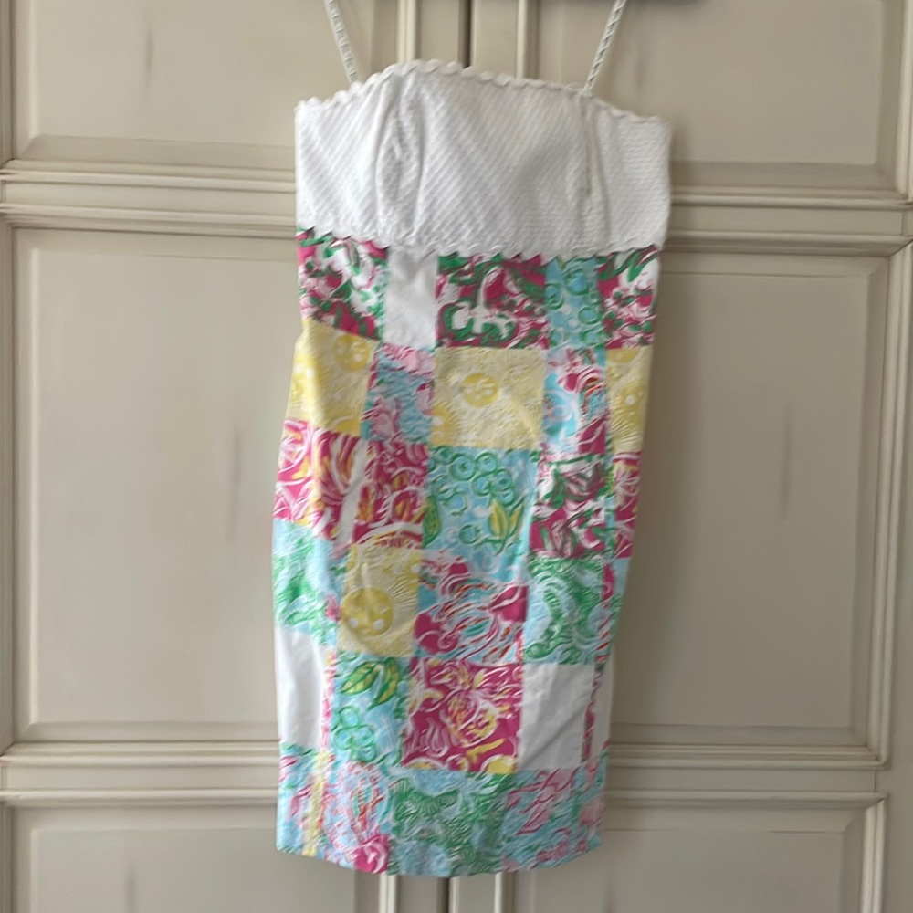 Lilly Pulitzer, Strapless shift dress, size 8